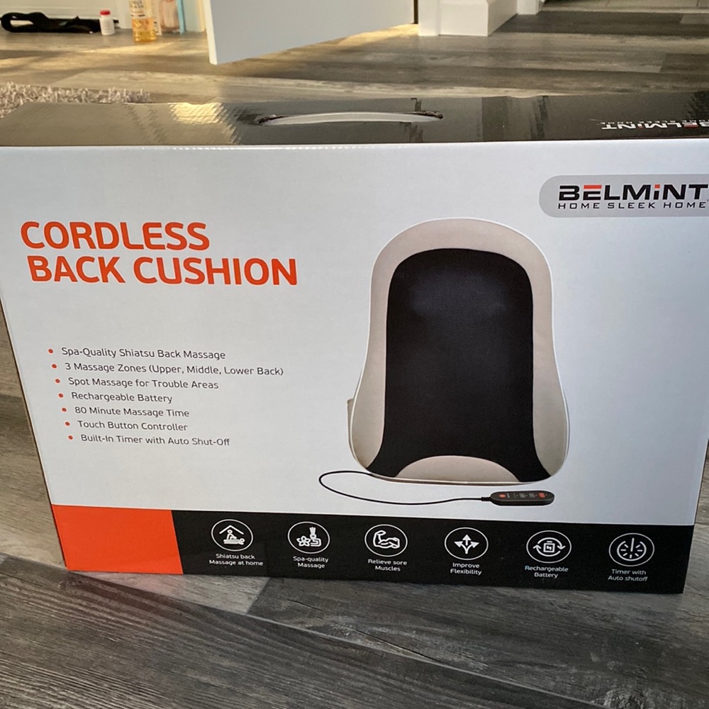 Belmint Cordless Back Cushion New in Box